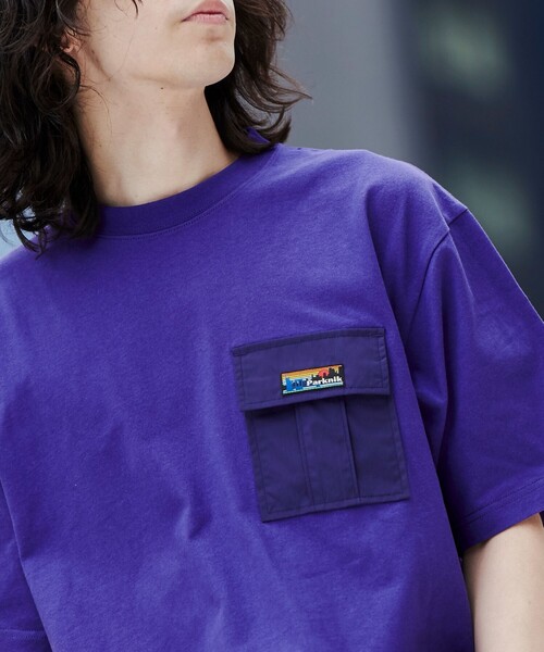 coen(コーエン)の「<Parknik>アウトドアポケットTシャツ(Tシャツ/カットソー・メンズ・ホワイト/パープル/ベージュ/ブラック/ネイビー・S/XL/L/M)」の14枚目の写真