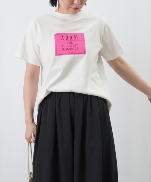 LUCA/LADY LUCK LUCA(ルカ/レディラックルカ)の「LC/LLL ボックスロゴプリントTシャツ(Tシャツ/カットソー・レディース・ブラック/ライトグリーン/ライトグレー/オフホワイト・FREE)」の5枚目の写真
