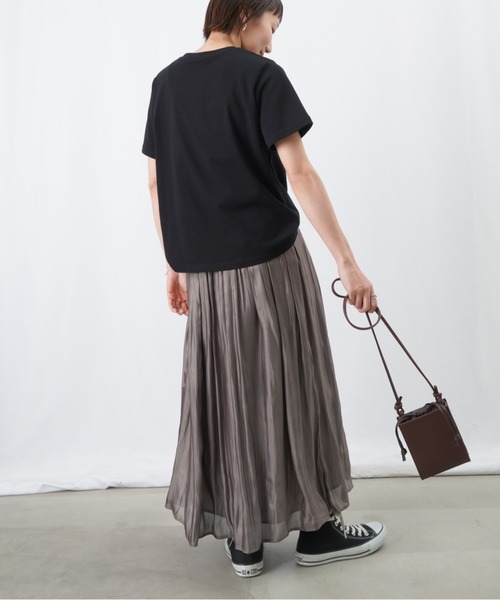 LUCA/LADY LUCK LUCA(ルカ/レディラックルカ)の「LC/LLL ボックスロゴプリントTシャツ(Tシャツ/カットソー・レディース・ブラック/ライトグリーン/ライトグレー/オフホワイト・FREE)」の14枚目の写真