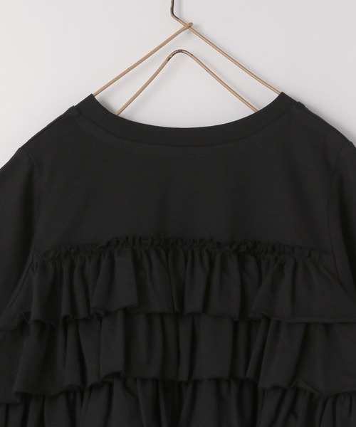 LOWRYS FARM（ローリーズファーム）の「カットフリルティアードTシャツＳＳ　 122367（Tシャツ/カットソー・キッズ・ホワイト/ブラック/グレー・110cm/120cm/130cm/140cm/150cm）」の8枚目の写真