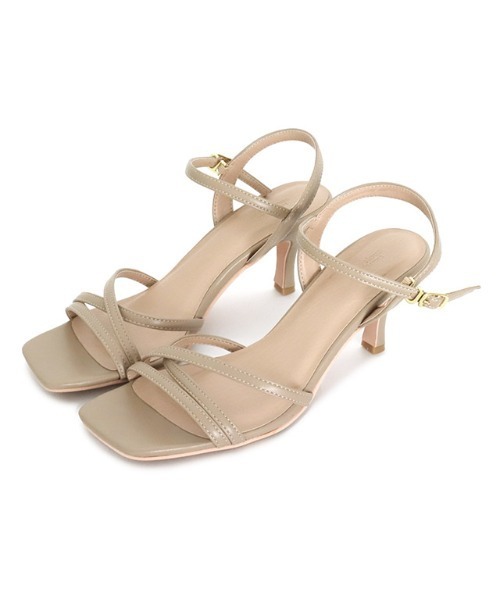 Pierrot（ピエロ）の「クロスストラップサンダル（サンダル・レディース・シルバー/ブラック/グレイッシュベージュ・S/M/L/LL）」の11枚目の写真