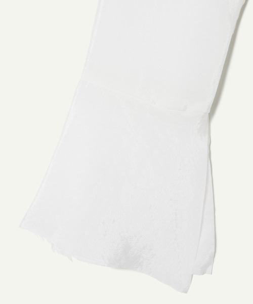 leinwande(ラインヴァンド)の「Cupro Flair Sleeve Top / キュプラフレアスリーブトップ(Tシャツ/カットソー・レディース・ブラック/ホワイト・FREE)」の7枚目の写真