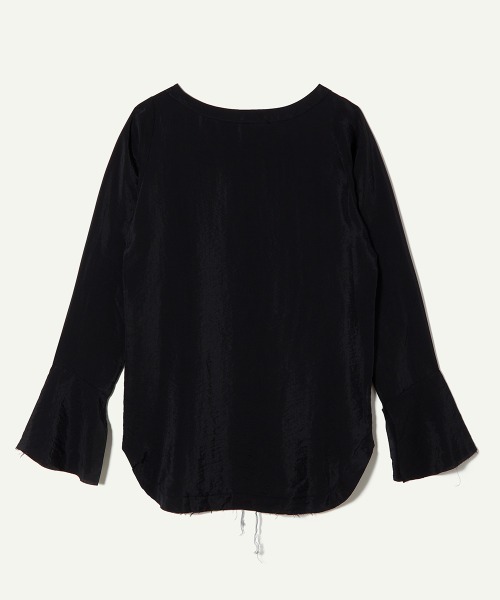 leinwande（ラインヴァンド）】Cupro Flair Sleeve Top（Tシャツ