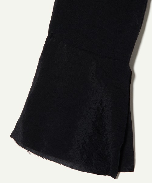 leinwande(ラインヴァンド)の「Cupro Flair Sleeve Top / キュプラフレアスリーブトップ(Tシャツ/カットソー・レディース・ブラック/ホワイト・FREE)」の10枚目の写真