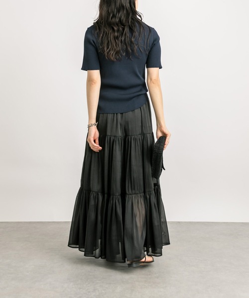 RIVE DROITE（リヴドロワ）の「オーガンジーボリュームスカート（スカート・レディース・アイボリー/ブラック・FREE）」の13枚目の写真