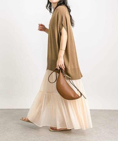 RIVE DROITE（リヴドロワ）の「オーガンジーボリュームスカート（スカート・レディース・アイボリー/ブラック・FREE）」の5枚目の写真