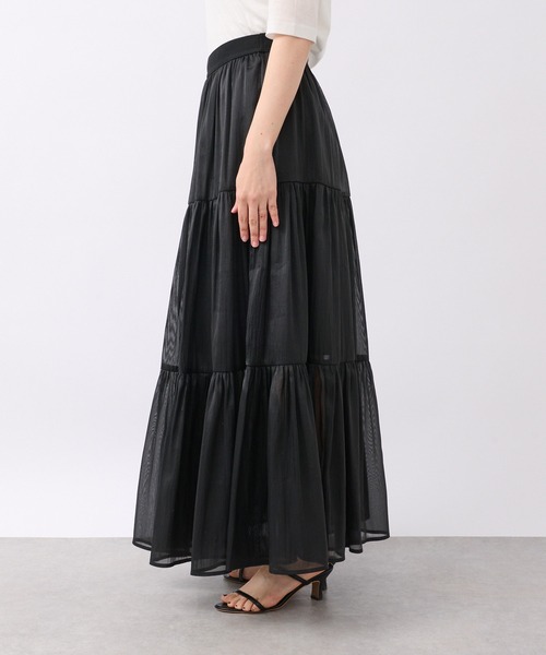 RIVE DROITE（リヴドロワ）の「オーガンジーボリュームスカート（スカート・レディース・アイボリー/ブラック・FREE）」の21枚目の写真