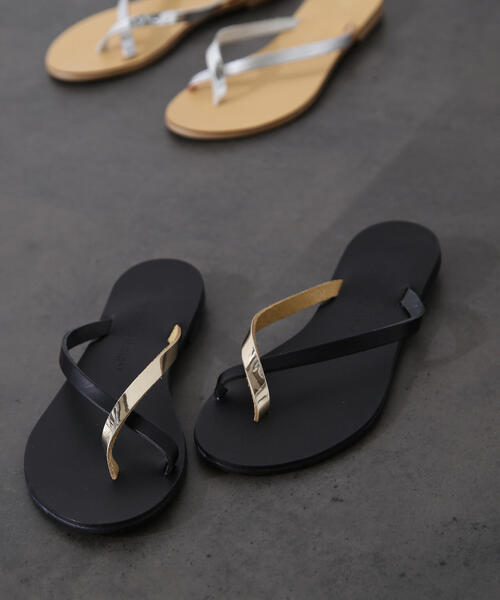 NICOLAS LAINAS（ニコラスライナス）の「◆【NICOLAS LAINAS】トングサンダル（サンダル・レディース・ゴールド/シルバー・37/38）」の10枚目の写真