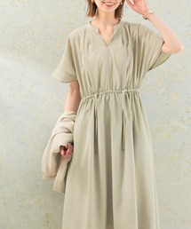 URBAN RESEARCH ROSSO WOMEN | セミシアードロストギャザーワンピース(ワンピース)