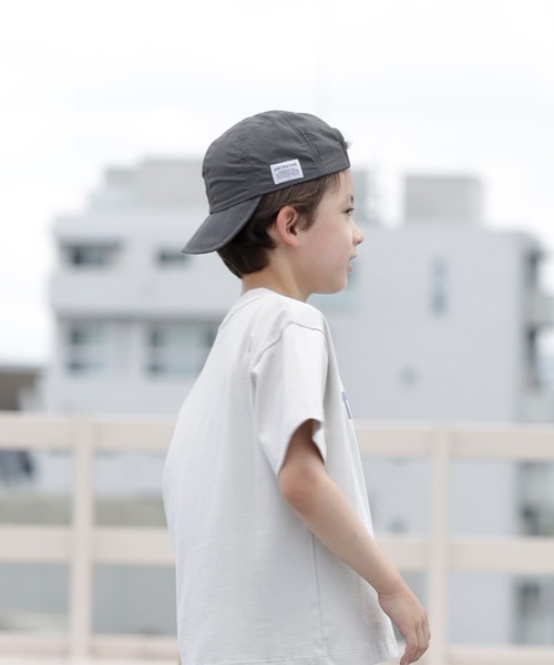 ARCH & LINE(アーチアンドライン)の「《環境配慮素材》UVCUT NYLON BASIC CAP 紫外線カット 撥水 接触冷感(キャップ・キッズ・ミント/ピンク/ライトベージュ/サックスブルー/チャコールグレー・54/57/60/48)」の2枚目の写真