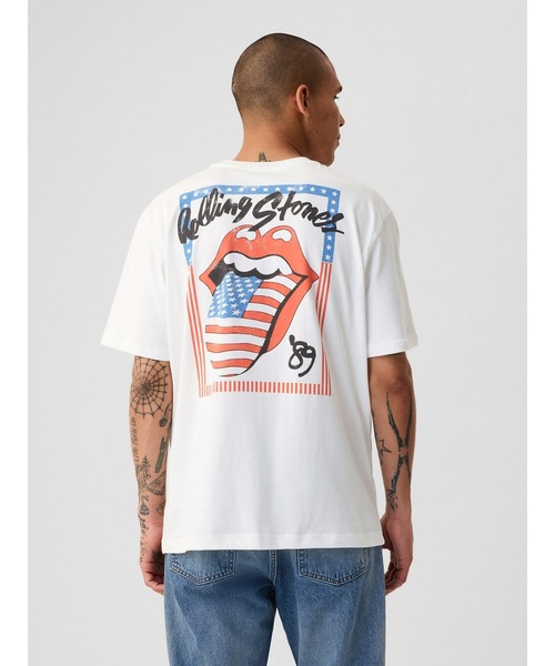 GAP（ギャップ）の「ローリング・ストーンズ グラフィックTシャツ(ユニ  