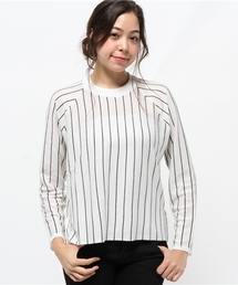 SEVENDAYS=SUNDAY | ウール混ストライプ　長袖プルオーバー(ニット/セーター)