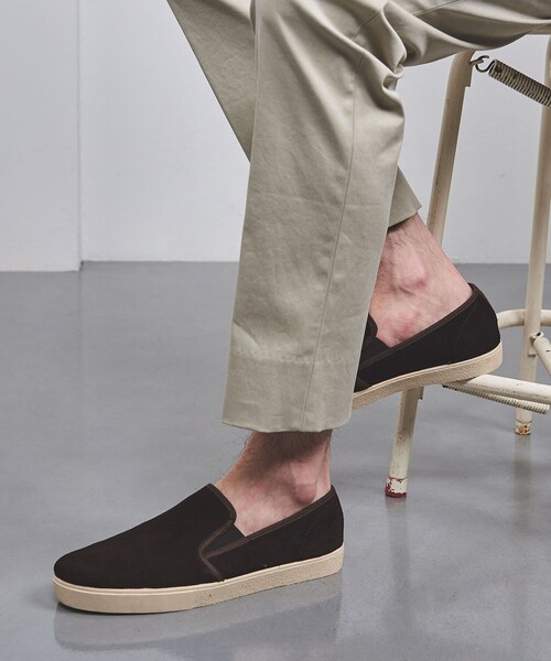 UNITED ARROWS（ユナイテッドアローズ）の「スエード スペイン スリッポン（スリッポン・メンズ・ブラック/ダークブラウン・44/43/42/41/40）」の19枚目の写真