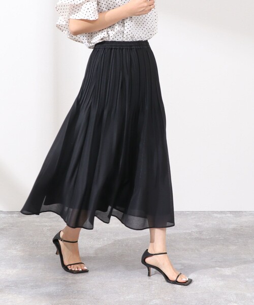 新品　タグ付き ノーリーズ　オーガンジープリーツスカートMサイズ NOLLEY'S｜オーガンジープリーツスカート | Rakuten Fashion