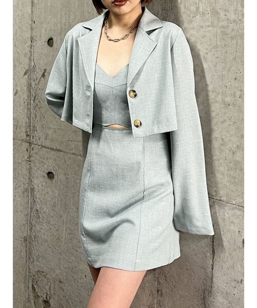 MURUA（ムルーア）の「アンサンブルキャミワンピース（ワンピース・レディース・グレー/ブルー/ブラック・FREE）」の3枚目の写真