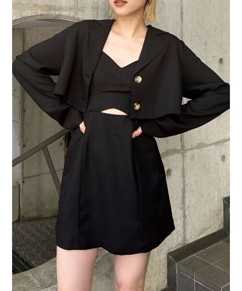 MURUA（ムルーア）の「アンサンブルキャミワンピース（ワンピース・レディース・グレー/ブルー/ブラック・FREE）」の2枚目の写真