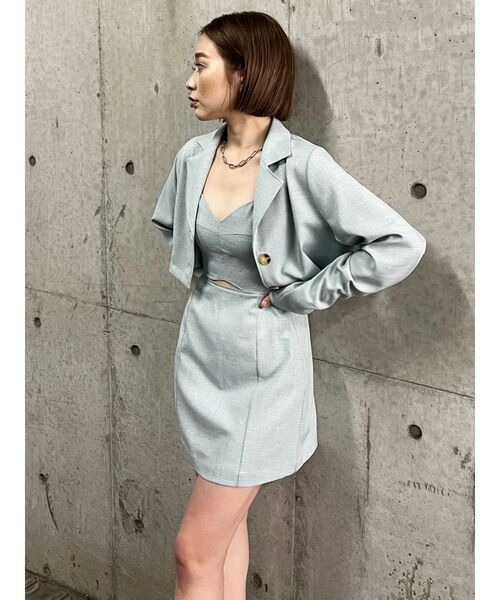 MURUA（ムルーア）の「アンサンブルキャミワンピース（ワンピース・レディース・グレー/ブルー/ブラック・FREE）」の4枚目の写真