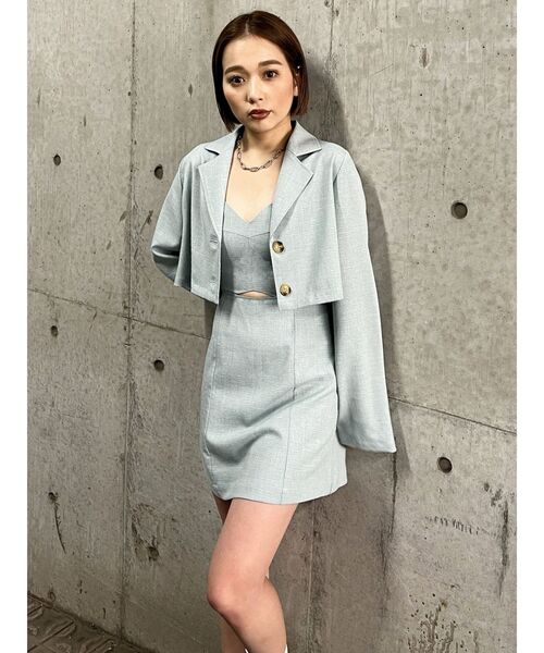 MURUA（ムルーア）の「アンサンブルキャミワンピース（ワンピース・レディース・グレー/ブルー/ブラック・FREE）」の5枚目の写真