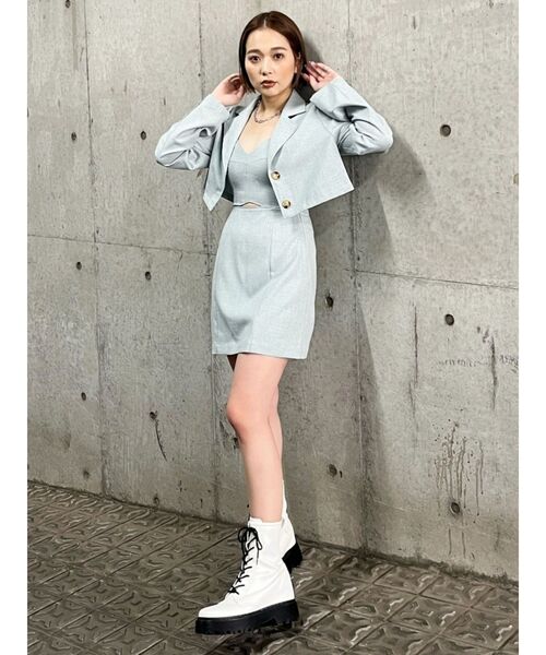 MURUA（ムルーア）の「アンサンブルキャミワンピース（ワンピース・レディース・グレー/ブルー/ブラック・FREE）」の6枚目の写真