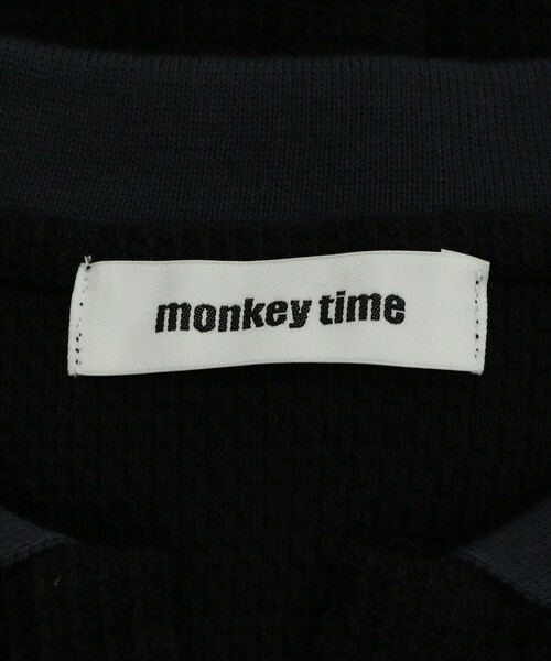 MONKEY TIME（モンキータイム）の「ラッセル ライン スキッパー ポロシャツ（ポロシャツ・メンズ・ブラック/ダークグレー・S/M/L/XL）」の19枚目の写真