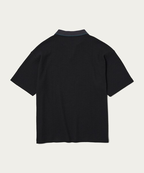 MONKEY TIME（モンキータイム）の「ラッセル ライン スキッパー ポロシャツ（ポロシャツ・メンズ・ブラック/ダークグレー・S/M/L/XL）」の22枚目の写真