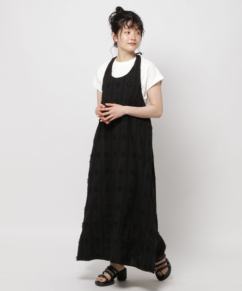 niko and...（ニコアンド）の「フラワーレースホルターネックワンピース（ワンピース・レディース・オフホワイト/ブラック・FREE）」の14枚目の写真