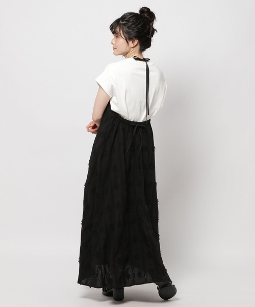 niko and...（ニコアンド）の「フラワーレースホルターネックワンピース（ワンピース・レディース・オフホワイト/ブラック・FREE）」の13枚目の写真