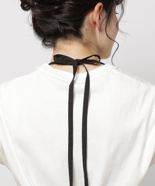 niko and...（ニコアンド）の「フラワーレースホルターネックワンピース（ワンピース・レディース・オフホワイト/ブラック・FREE）」の8枚目の写真