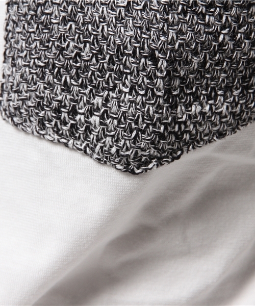 NANO universe（ナノユニバース）の「ニットポケットクルーネックTee L/S（Tシャツ/カットソー・メンズ・ホワイト/ネイビー/グレー/ブラック・MEDIUM/SMALL/LARGE/X-LARGE）」の12枚目の写真