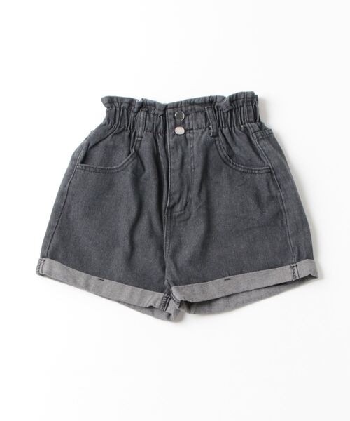 セール】ロールアップデニムショートパンツ（デニムパンツ