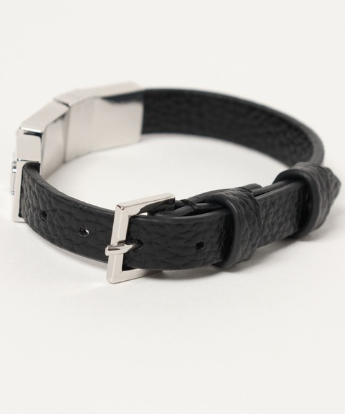 Anui(アニュイ)の「【UNISEX】フェイクレザーロゴブレスレット(ブレスレット・レディース・ブラック・FREE)」の9枚目の写真