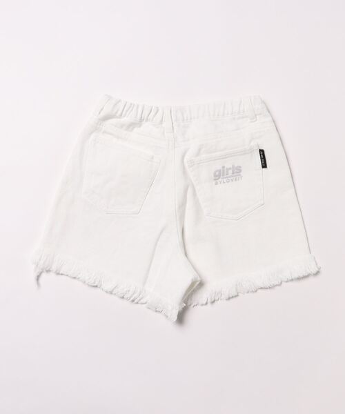by LOVEiT(バイラビット)の「フリンジデニムショートパンツ(デニムパンツ・キッズ・サックスブルー/オフホワイト・130cm/140cm/150cm/160cm/120cm)」の16枚目の写真