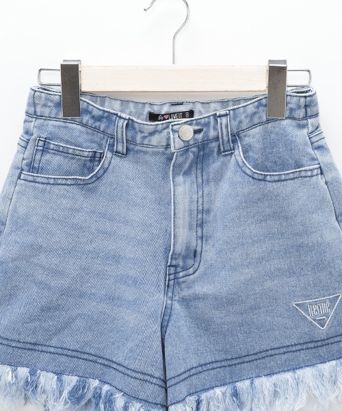 by LOVEiT(バイラビット)の「フリンジデニムショートパンツ(デニムパンツ・キッズ・サックスブルー/オフホワイト・130cm/140cm/150cm/160cm/120cm)」の9枚目の写真