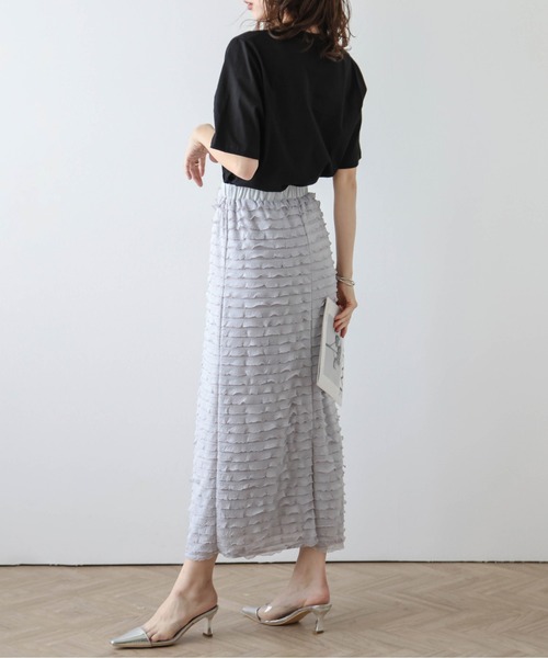 AMELY(エミリー)の「ビジューモチーフTシャツ(Tシャツ/カットソー・レディース・ホワイト/ブラック・フリー)」の17枚目の写真