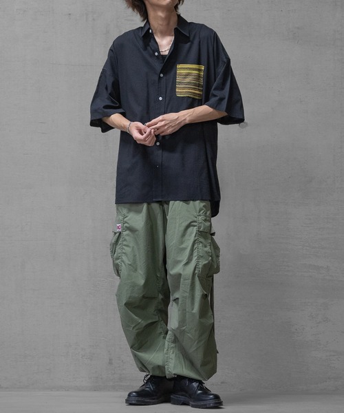 JOHN'S CLOSET（ジョンズクローゼット）の「【i】バルファレースポケット ブロードビッグシャツ（シャツ/ブラウス・メンズ・ブラック/ホワイト・MEDIUM/LARGE/X-LARGE）」の11枚目の写真