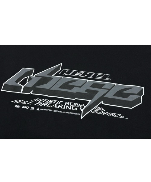 LIBERE（リベーレ）の「『LIBERE REBLE』REBEL FUTURE LOGO TEE（Tシャツ/カットソー・メンズ・チャコールグレー/ブラック・LARGE/MEDIUM/SMALL）」の11枚目の写真