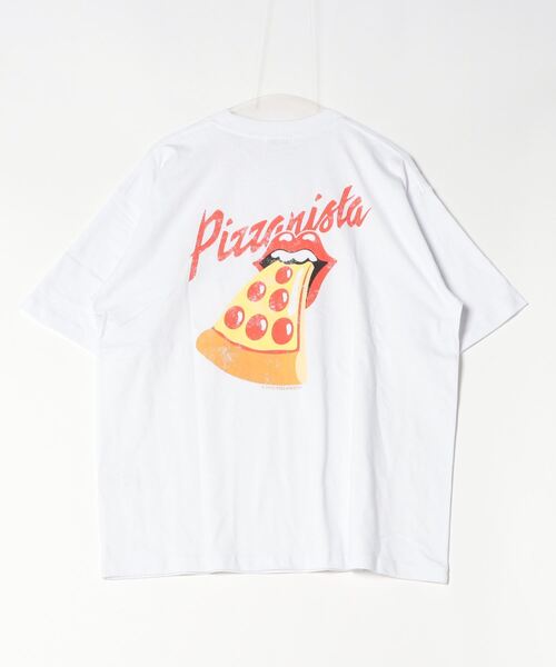 PIZZANISTA!(ピッザニスタ)の「【ムラサキスポーツ限定】PIZZANISTA/ピッザニスタ 半袖Tee カスレプリント オーバーサイズ ユニセックス PNTM242-03(Tシャツ/カットソー・メンズ・ホワイト/ブラック・XL/L/M)」の18枚目の写真