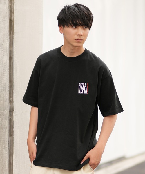 PIZZANISTA!(ピッザニスタ)の「【ムラサキスポーツ限定】PIZZANISTA/ピッザニスタ 半袖Tee カスレプリント オーバーサイズ ユニセックス PNTM242-03(Tシャツ/カットソー・メンズ・ホワイト/ブラック・XL/L/M)」の10枚目の写真