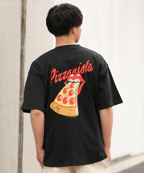 PIZZANISTA!(ピッザニスタ)の「【ムラサキスポーツ限定】PIZZANISTA/ピッザニスタ 半袖Tee カスレプリント オーバーサイズ ユニセックス PNTM242-03(Tシャツ/カットソー・メンズ・ホワイト/ブラック・XL/L/M)」の11枚目の写真