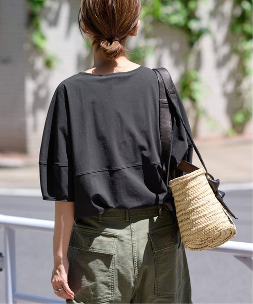 FRAMeWORK(フレームワーク)の「≪追加≫リサイクルナイロンランタンスリーブ2(Tシャツ/カットソー・レディース・ブラック/スミクロ・FREE)」の8枚目の写真