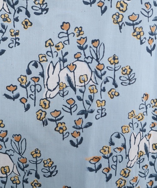 l'atelier du savon(アトリエドサボン)の「C/野うさぎのブロックpr ワンピース(ワンピース・レディース・サックスブルー/グリーン・FREE)」の7枚目の写真