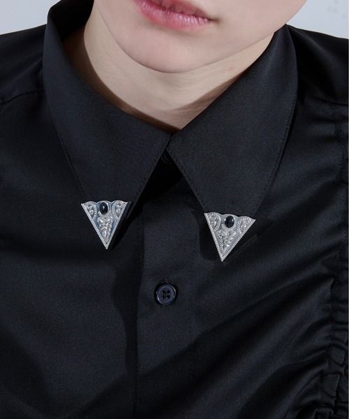 Ellno Loset（エルノロゼット）の「シャツエリデザインピン（ブローチ/コサージュ・メンズ・B/A/C・FREE）」の3枚目の写真