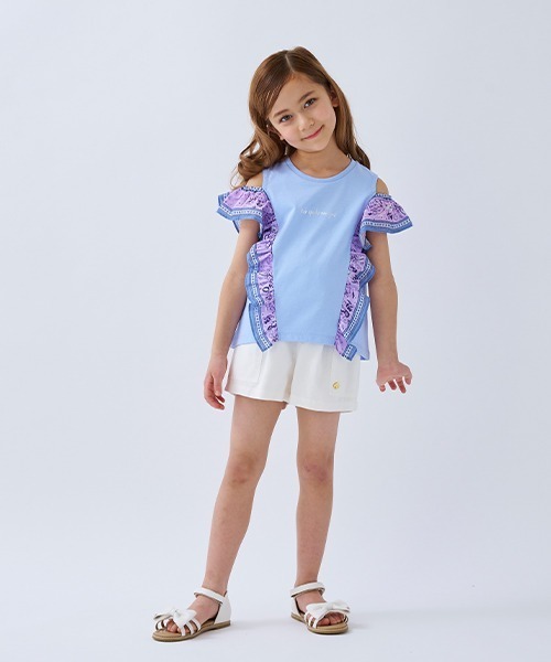 おまごる　kate spade new york kids トップスパンツ セール】バンダナパッチワークトップス（Tシャツ/カットソー