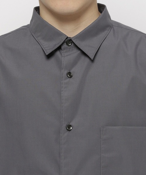 niko and...（ニコアンド）の「エクストラワイドショートスリーブシャツ（シャツ/ブラウス・メンズ・サックスブルー/オフホワイト/チャコール/ライトグリーン・BIG(L)）」の18枚目の写真