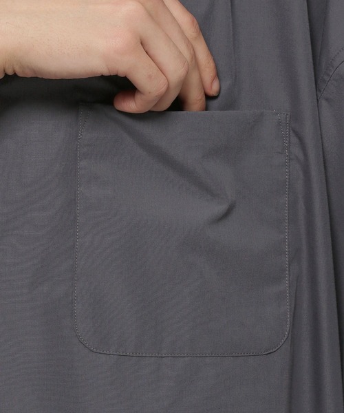 niko and...（ニコアンド）の「エクストラワイドショートスリーブシャツ（シャツ/ブラウス・メンズ・サックスブルー/オフホワイト/チャコール/ライトグリーン・BIG(L)）」の22枚目の写真