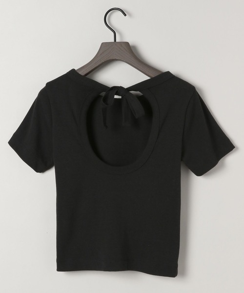 eL(エル)の「【eL】Back Round Soft TEE/132141(Tシャツ/カットソー・レディース・オフホワイト/ブラック/バーガンディー・FREE)」の19枚目の写真