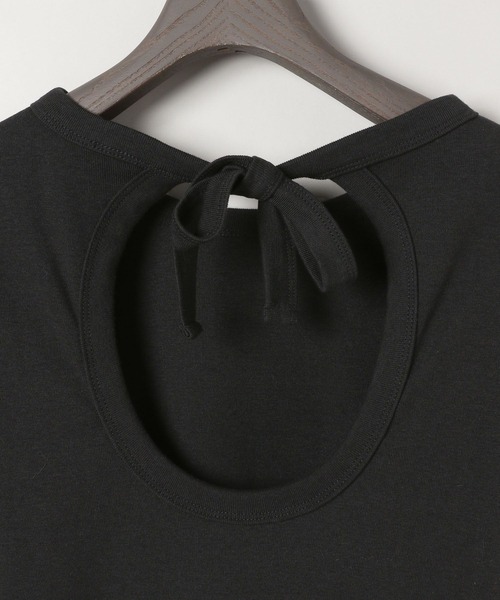 eL(エル)の「【eL】Back Round Soft TEE/132141(Tシャツ/カットソー・レディース・オフホワイト/ブラック/バーガンディー・FREE)」の15枚目の写真