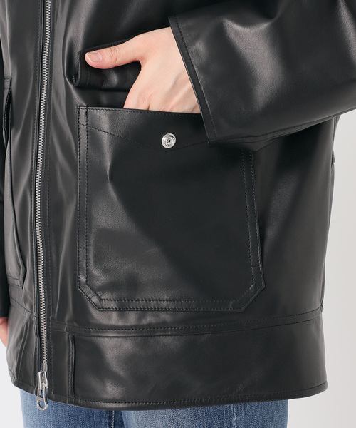 【新品タグ付】Spick and Span ◆G-1フライトジャケット　合成皮革 Spick & Span（スピックアンドスパン）の「LOT/SMPL-007 LEATHER