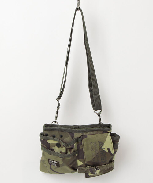 AVIREX(アヴィレックス)の「EAGLE POLYESTER WAIST BAG/イーグル ポリエステル ウエストバッグ/AVX342(ショルダーバッグ・メンズ・ベージュ/ブラック/その他3/カーキ・F)」の6枚目の写真