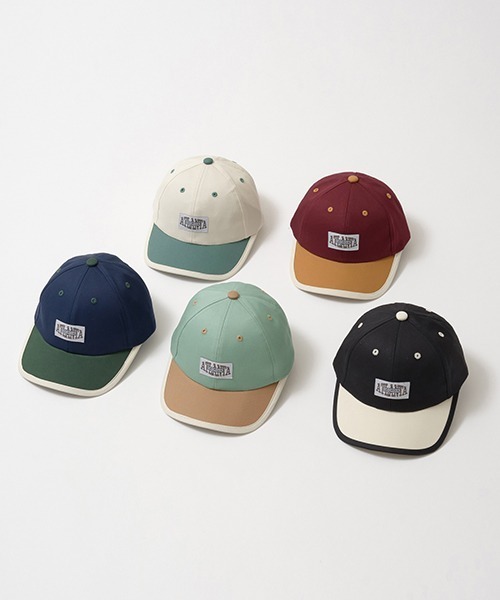 b・ROOM（ビールーム）の「バイカラーアップリケ付きキャップ（キャップ・キッズ・アイボリー/ブラック/ボルドー/ネイビー/ミント・54cm）」の13枚目の写真